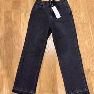 Stella McCartney Black Straight Ankle Jeans